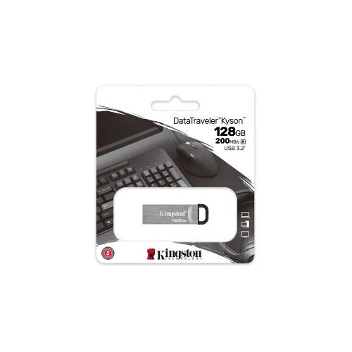  USB Memory stick Kingston DTKN/128GB USB3.2 DTKN,DataTraveler Kyson,Stylish Capless Metal Case,200MB/s read Cene