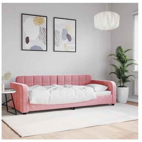 VidaXL Raztegljiva postelja roza 80x200 cm žamet Slike