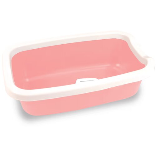 Petmax Pravougaoni toalet za mačke, Roze Slike
