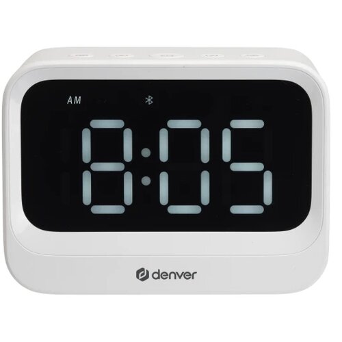 Denver radio budilnik EC-54 Beli Slike