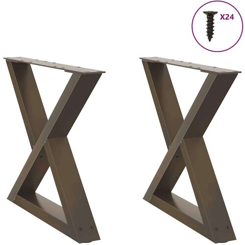  Noge za stolić za kavu 2 kom Prirodni čelik 50x(42-43 3) cm Cijene