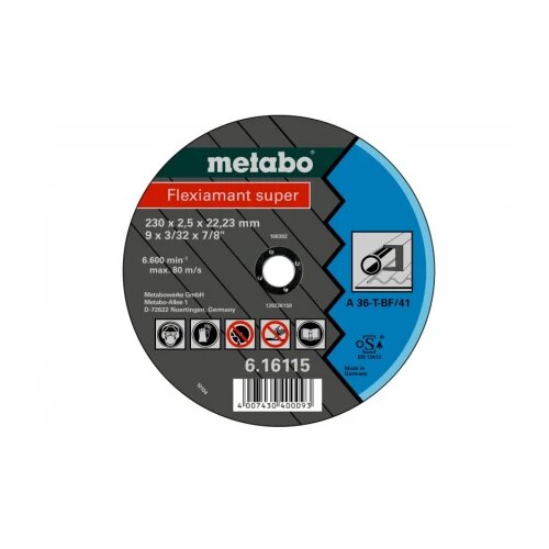 Metabo rezna ploca fi125x20 mm Flexiamant Super celik 616107000 Slike