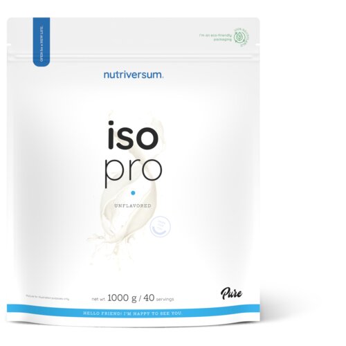NUTRIVERSUM ISO Pro 1000g, 40 Porcija - Visoko Kvalitetni Izolat Proteina Surutke Slike