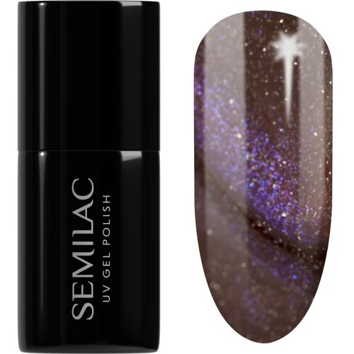 Semilac UV Hybrid Galaxy Flash gel lak za nohte z uporabo UV/LED lučke odtenek 827 AI Brown 7 ml Cene