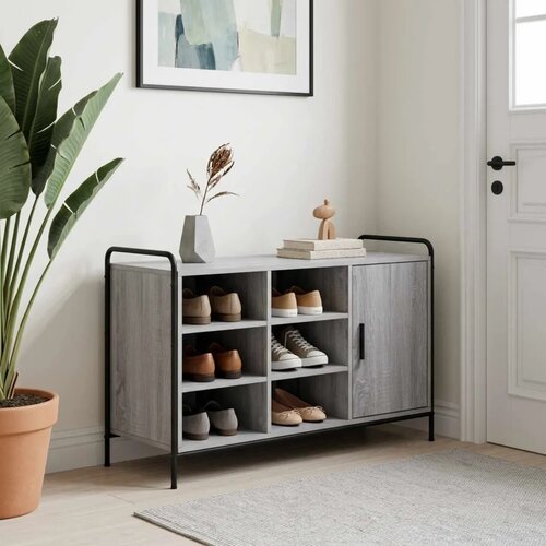  Ormar za cipele 100 x 39 5 x 55 5 cm Konstruirano drvo - Siva Sonoma Cijene