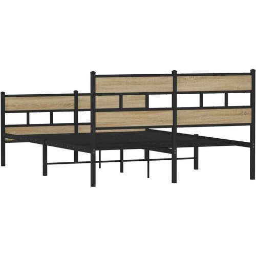  okvir kreveta bez madraca boja hrasta sonome 135x190 cm Slike