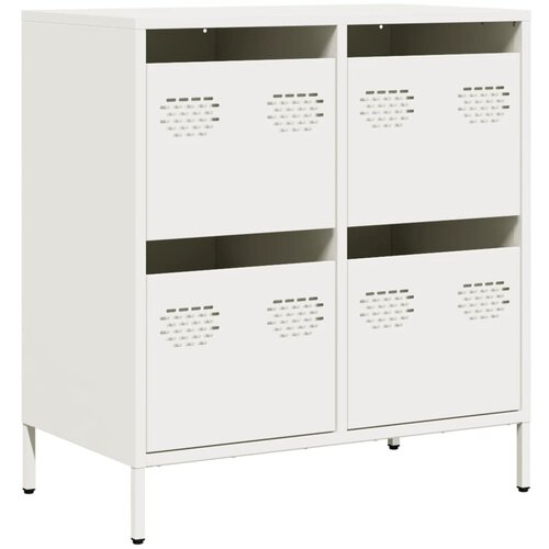 Maison Chic Komoda - Predalnik bela 68x39x73,5 cm hladno valjano jeklo, (21721878) Slike