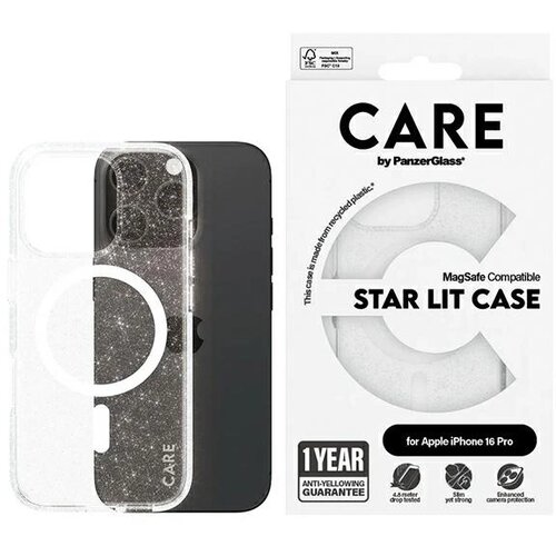 PanzerGlass OVITEK CARE BY ZA IPHONE 16 PRO Z ZA MAGSAFE WHITE, (21897552) Cene