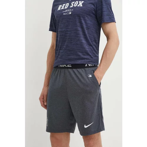 Nike Kratke hlače New York Yankees moške, siva barva