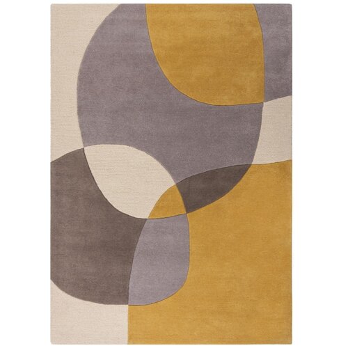 Flair Rugs Oker žuti/bež vunen tepih 200x290 cm Glow – Cijene