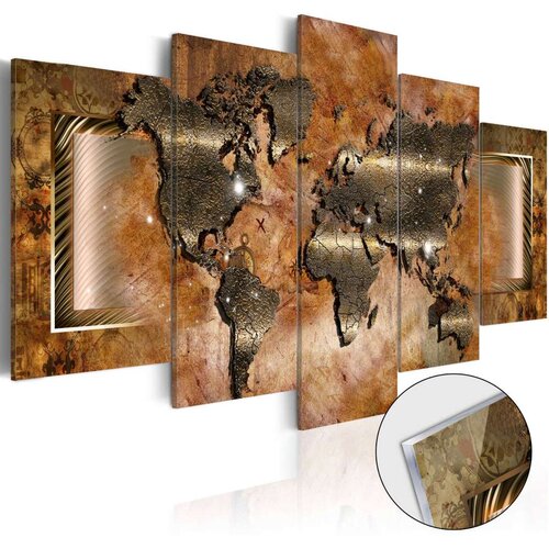  Slika na akrilnom staklu - Steel Map [Glass] 100x50 Slike