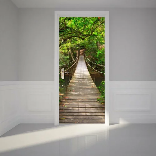 Ambiance Samolepilna nalepka za vrata Suspension Bridge, 83 x 204 cm