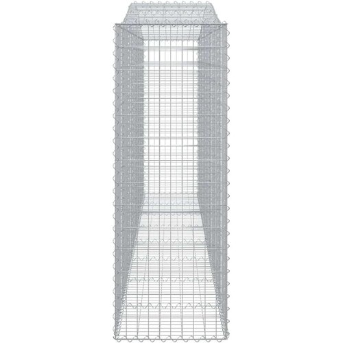  Lučne gabionske ko&amp;scaron;are 10kom 400x50x140/160cm pocinčano željezo Slike