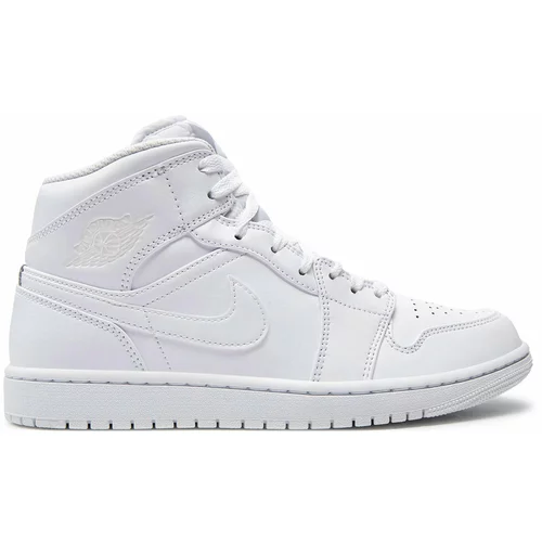 Nike Čevlji Air Jordan 1 Mid 554724 136 White/White/White