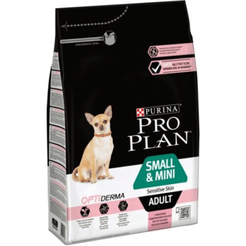 Purina Pro Plan 15% popust na suho pasjo hrano! - Small & Mini Puppy Sensitive Skin OPTIDERMA (3 kg) Cene