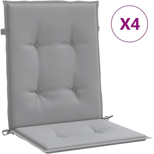 vidaXL Blazine za vrtne stole 4 kosi siva oxford tkanina, (20623297) Cene