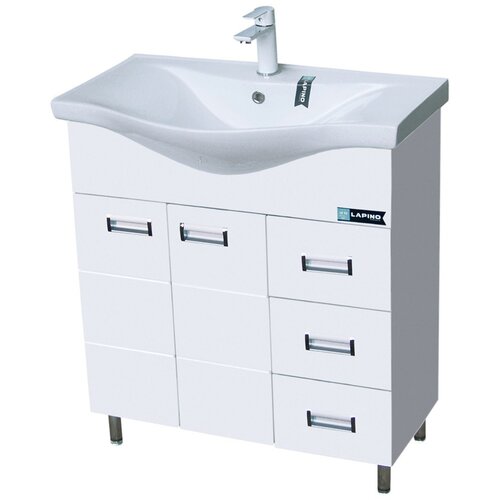 Lapino Lavabo sa ormarićem 7075 3 Fioke 75x85cm, Roma Beli Slike