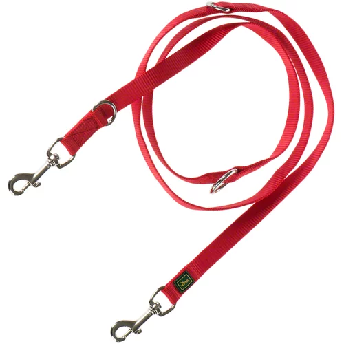 Hunter set: ogrlica Vario Basic + povodac, crveni - ogrlica veličine M + povodac 200 cm / 20 mm