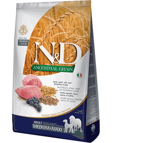 N&d Low Grain Medium/Maxi Adult, Jagnjetina & Borovnica - 1 kg – RINFUZ Slike