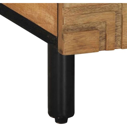 VidaXL Stol za kavu smeđi 100x54x40 cm Puno drvo Mango Slike