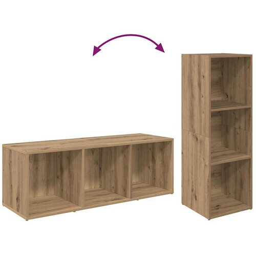  Set TV komoda Zidne 4 pcs Umjetnički hrast 37 x 35 x 107 cm Slike