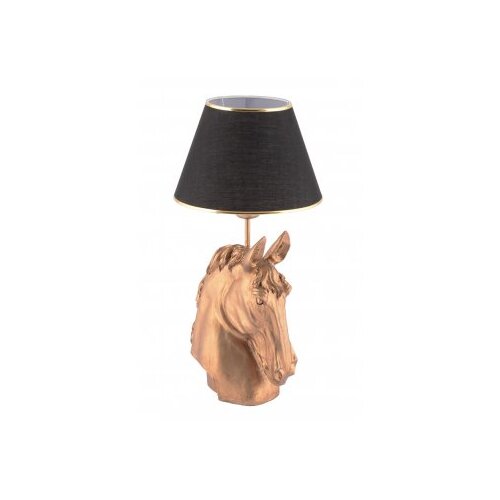 Opviq Horse Black Gold Stolna lampa, zlatno-crna Slike