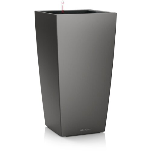 LECHUZA Cvetlični lonec Cubico Premium 30 - Antracit kovinski Slike