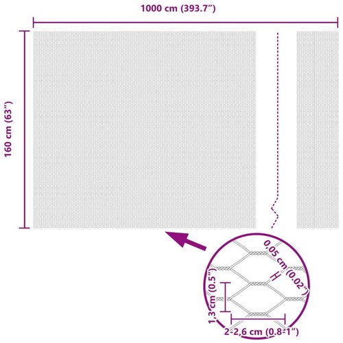vidaXL Šesterokotna ograja 1.6x10 m pocinkano jeklo Cene
