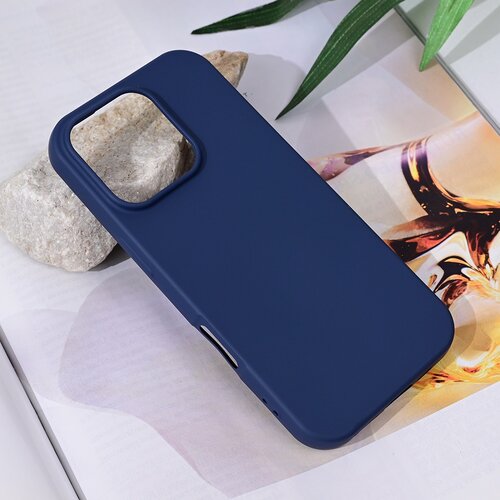 Teracell torbica soft velvet za iphone 16 pro 6.3 tamno plava Slike