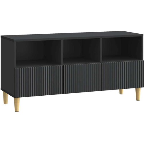 TV omarica s predalom Črna 102 x 34,5 x 50 cm Inženirski les, (5000238888) Cene