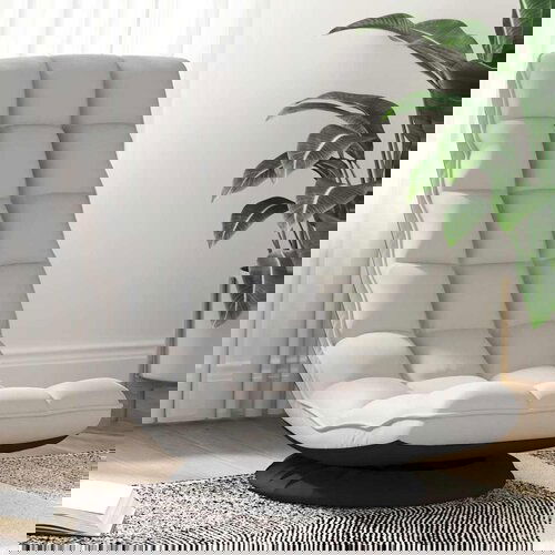 vidaXL Vrtljiv talni stol oblačno siva 70x51x79 cm blago Cene