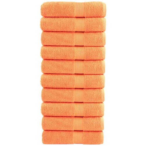 VidaXL Ručnici za kupanje SOLUND 10 kom tirkizni 100x150 cm 600 gsm Slike
