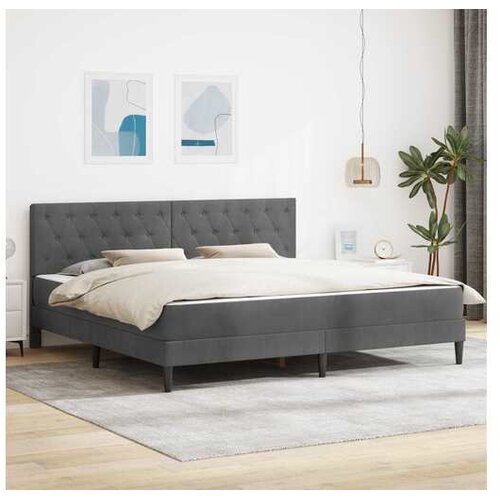 vidaXL Okvir kreveta s madracem Tamnosiva 180 x 200 cm Bar&scaron;un - Tamno siva 180 x 200 cm Cijene