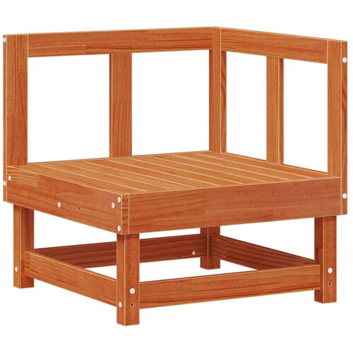  Sekcionalna sofa 3 Komad Vosak Smeđa Čvrsto borovo drvo - Vosak smeđa bor 2x corner +middle Slike