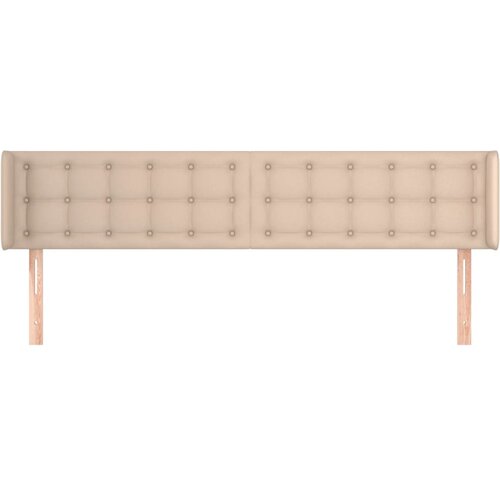  Uzglavlje s u&amp;scaron;ima boja cappuccina 183x16x78/88 cm umjetna koža Slike