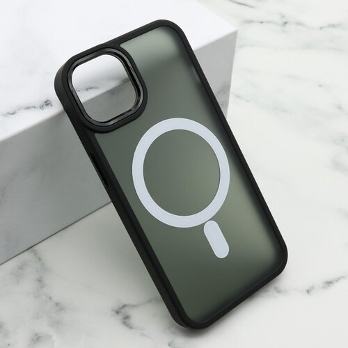  Maska silky magsafe za iphone 13 (6.1) crna Slike