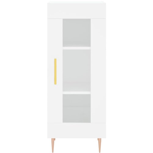  Visoka komoda bijeli 34,5x34x180 cm od konstruiranog drva Slike