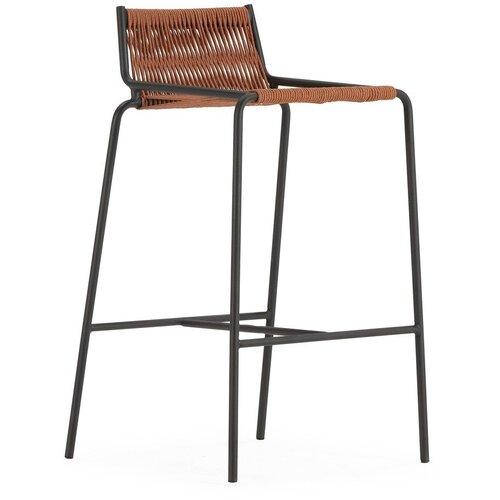 Marckeric Metalna barska stolica boja terakote (visine sjedala 65 cm) Emily – Cijene