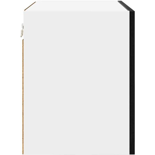 VidaXL viseći ormarić zidne riga beton siva i bijela 50 x 31 x 40 cm Slike