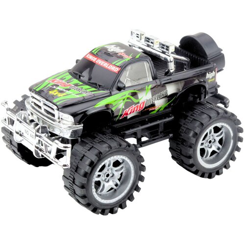  Terenski auto s pogonom KING 27cm - crno/zeleni Slike