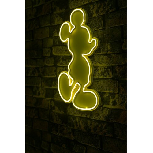 Wallity Mickey Mouse - Yellow Yellow Decorative Plastic Led Lighting Slike