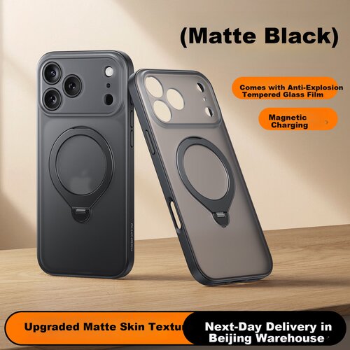  mofei maska za mobilni telefon iphone 17 pro / iphone 17 pro max, providno-crna Cene