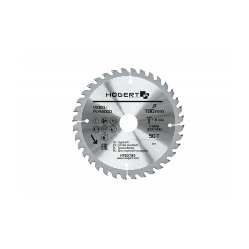 Hoegert testera za cirkular 190X50T HT6D785 Cene