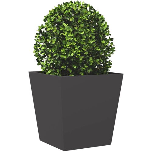  Vrtne sadilice 2 kom crne 40x40x40 cm čelične Slike