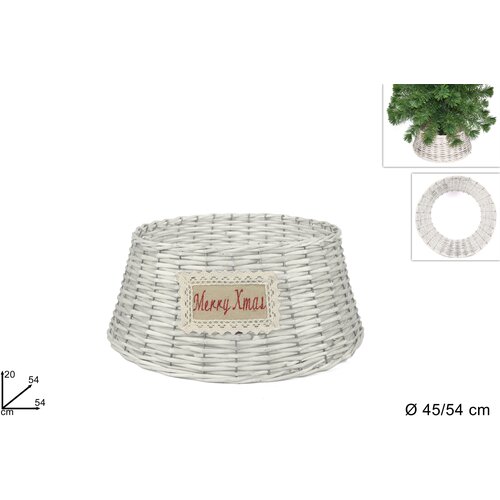Novogodišnji program novogodi&scaron;nji korpa pletena za jelku 45x20 cm bela xna15000461 Cene