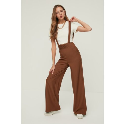 Trendyol Brown Strap Jumpsuit Slike
