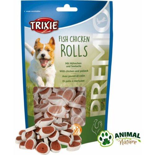 Trixie rolnice od piletine i ribe rolls poslastice za pse sa 83% mesa Slike