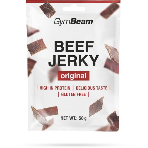 GymBeam Su&scaron;ena govedina Beef Jerky 20 x 50 g original Cene