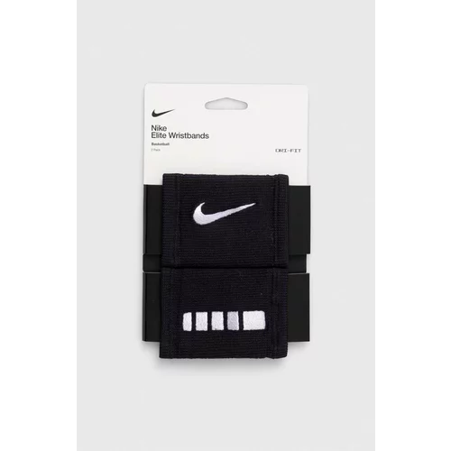 Nike Trak za zapestje 2-pack črna barva