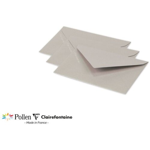 Clairefontaine kuverte Pollen 75x100mm 120gr silver 1/20 Cijene